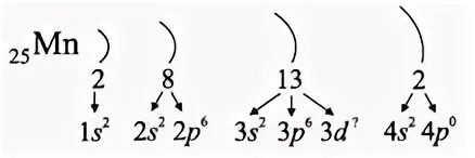 Электронное строение атома марганца. Электронная конфигурация атома марганца. Электронная схема марганца. Строение атома марганца