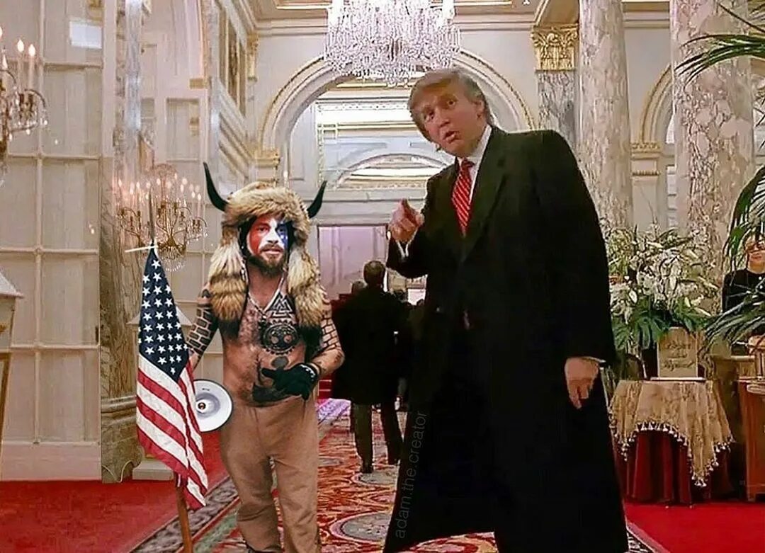 трамп в один дома фото