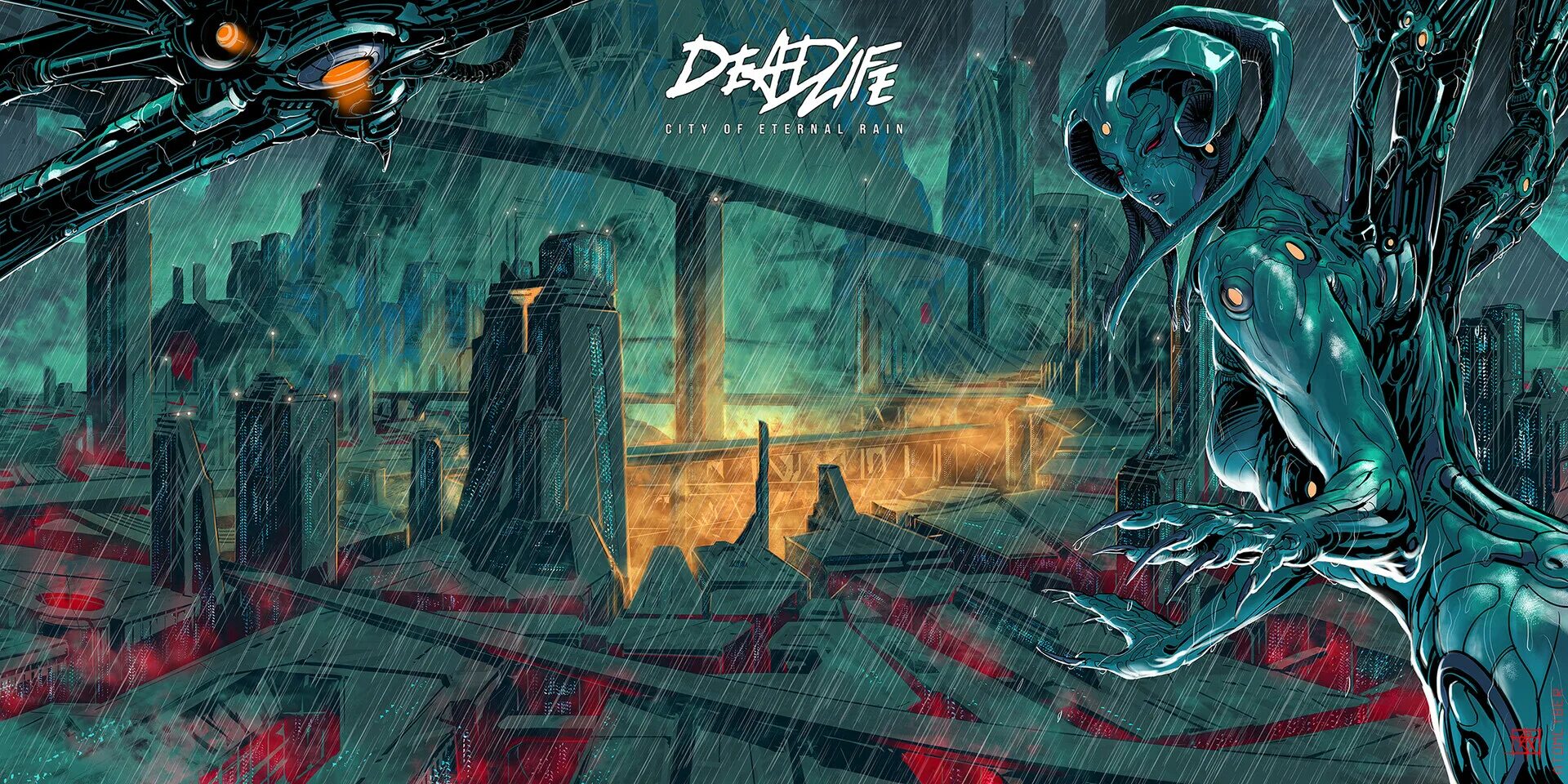 Кибер лени. DEADLIFE City of Eternal Rain. DEADLIFE 2020 City of Eternal Rain. Синтвейв киберпанк. Кибер арт.