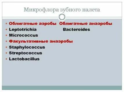 Анаэробы полости рта