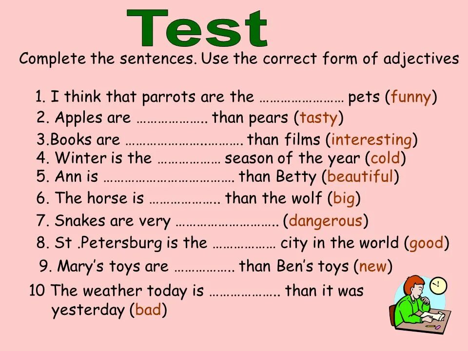 Degrees of Comparison exercises 4 класс. Comparative and Superlative adjectives упражнения. Degrees of Comparison упражнения. Задание на Comparative adjectives. Complete the text with the adjectives