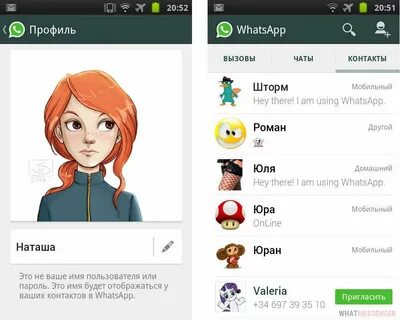 Описание для ватсапа для девочек