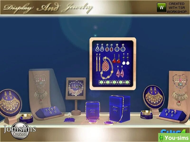 Set display. Симс магазин украшений. симс 4 функциональный ювелирный магазин. ювелирный салон для симс 4. sims 4 display jewelry ring.