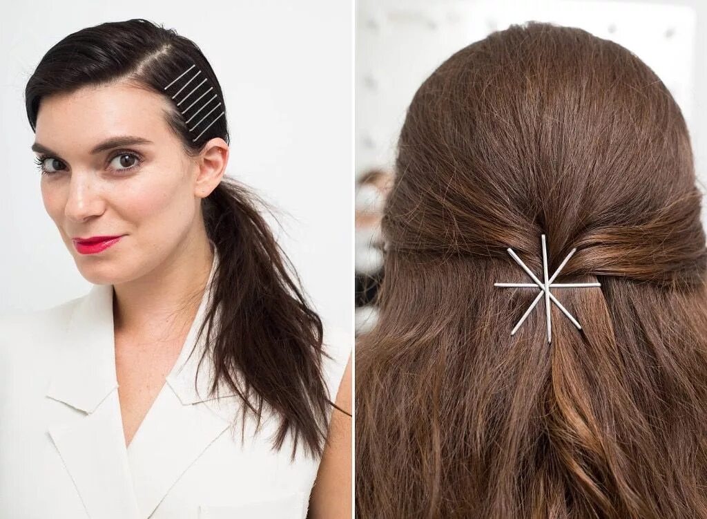 5-Minute Party Hairstyles Bobby pin hairstyles, Easy hairstyles for medium hair,