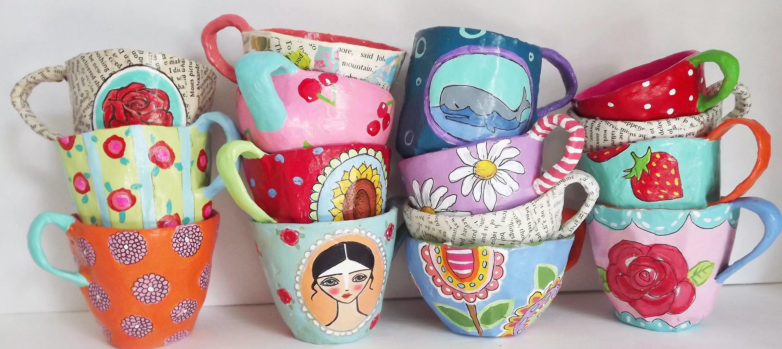 папье маше стакан