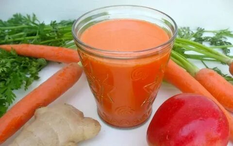Как приготовить сок из яблок и моркови