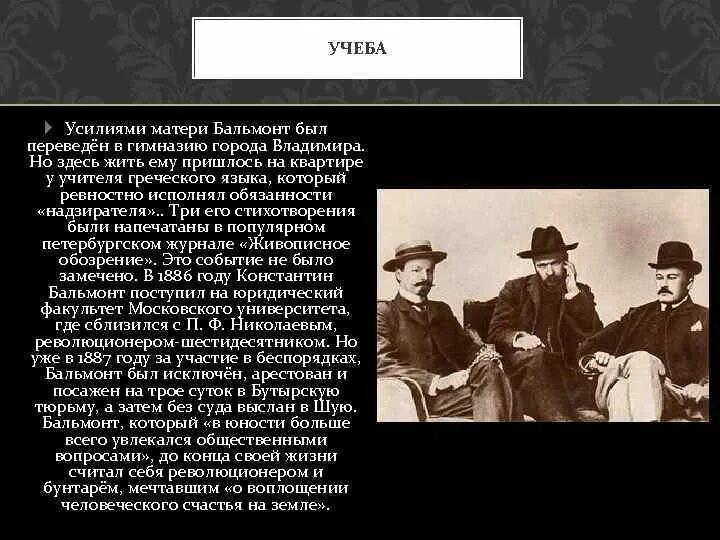 Переводы бальмонта. Бальмонт учеба. Интересные факты о Константине Дмитриевиче Бальмонте. Факты о Бальмонте.