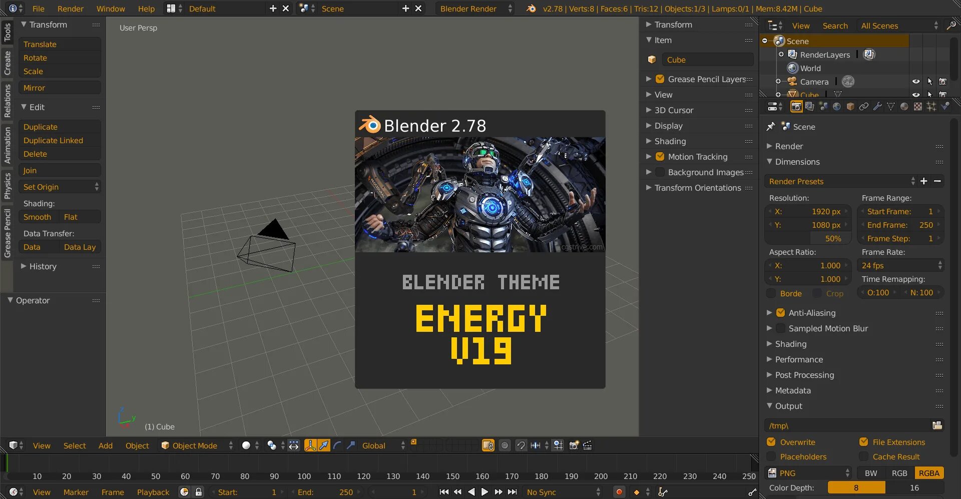 Render item