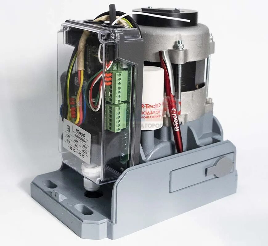 Подключение r tech. Привод r-tech sl1000. rtech sl1000ac. привод для откатных ворот r-tech sl1000ac. r-tech sl 1000 комплект.