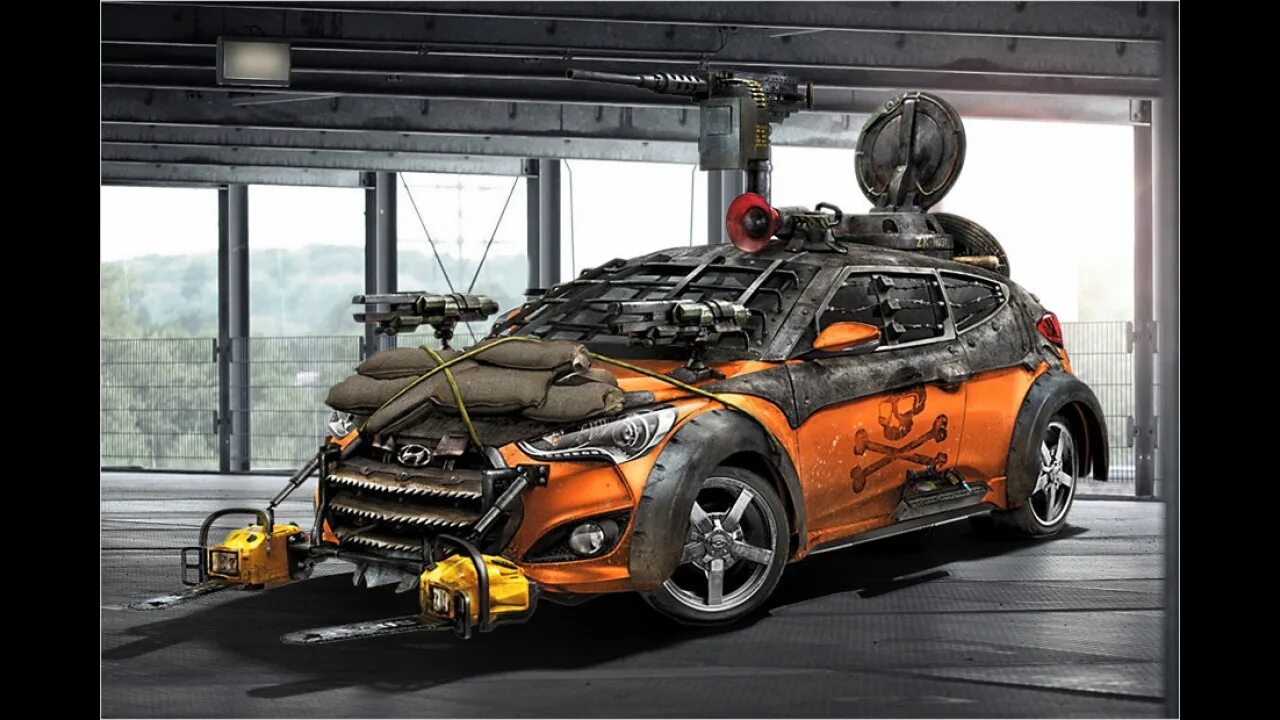 Автомобиль апокалипсиса. Hyundai zombie survival machine. Hyundai zombie survival machine. Крутые машины зомби. Hyundai veloster zombie survival machine.