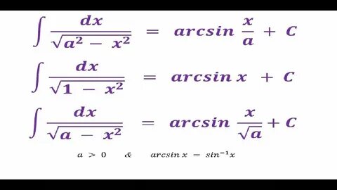 Интеграл sqrt a 2 x 2