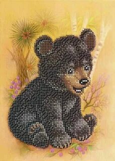 Мишка из бисера