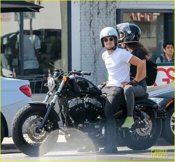 Josh Hutcherson & Girlfriend Claudia Traisac Ride Around on His Motorcy...