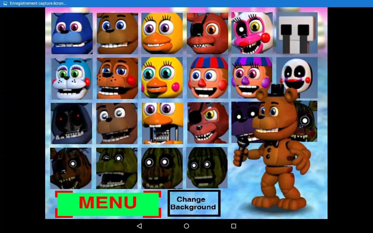 Чит фнаф ворлд. ФНАФ ворлд. Меню ФНАФ ворлд. Меню из FNAF World. FNAF World персонажи.