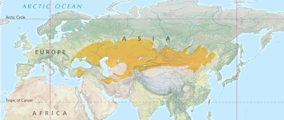 Границы северной евразии. Карта Великой степи Евразии. Степная зона Евразии карта. Степи Евразии карта. Зона степей на карте Евразии.
