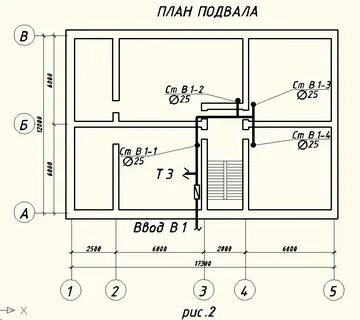 План подвала