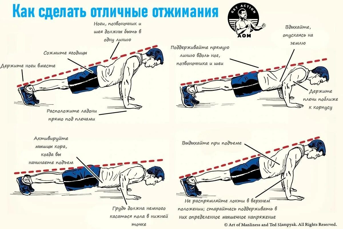 Как быстро научиться делать. Правильное выполнение отжиманий. правильная схема отжимания от пола. как делать отжимания от пола. отжимания от пола правильная техника выполнения.