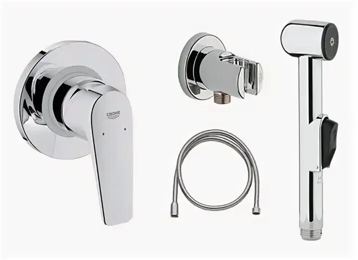Grohe bauflow. Смеситель grohe bauflow 23632000. смеситель для душа grohe bauflow встраиваемый монтаж.