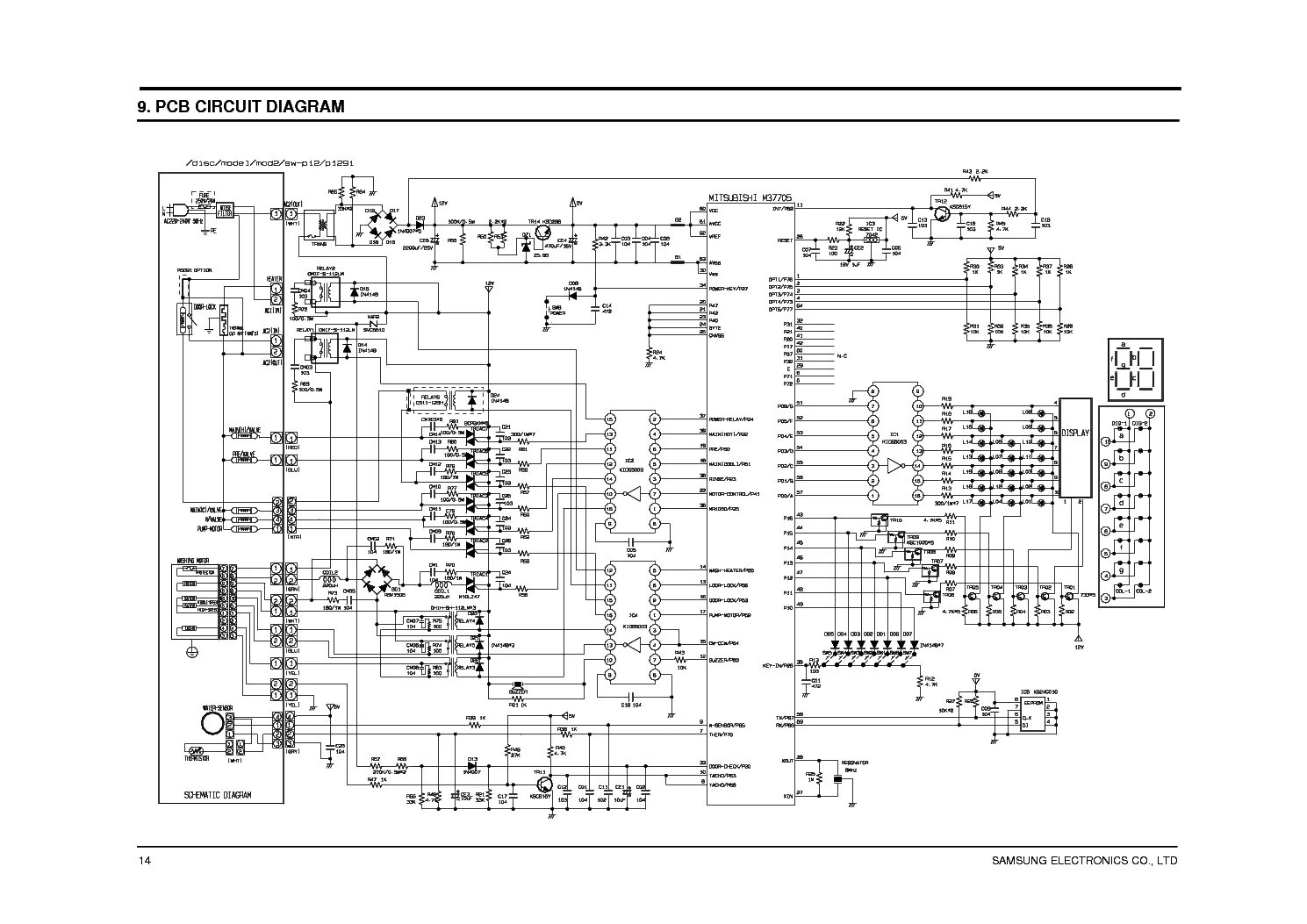 SAMSUNG UC7000 UC8000 3D Service Manual download, schematics, eeprom, repair inf