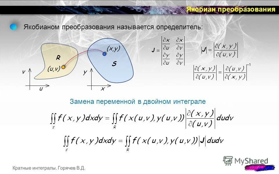 Определитель Якоби (якобиан). Якобиан перехода геометрический смысл. Матрица Якоби для сферических координат. Якобиан преобразования. Сферические интегралы