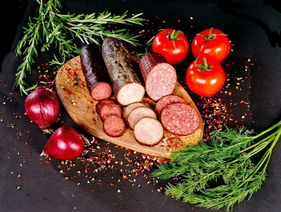 Колбасы разных сортов
