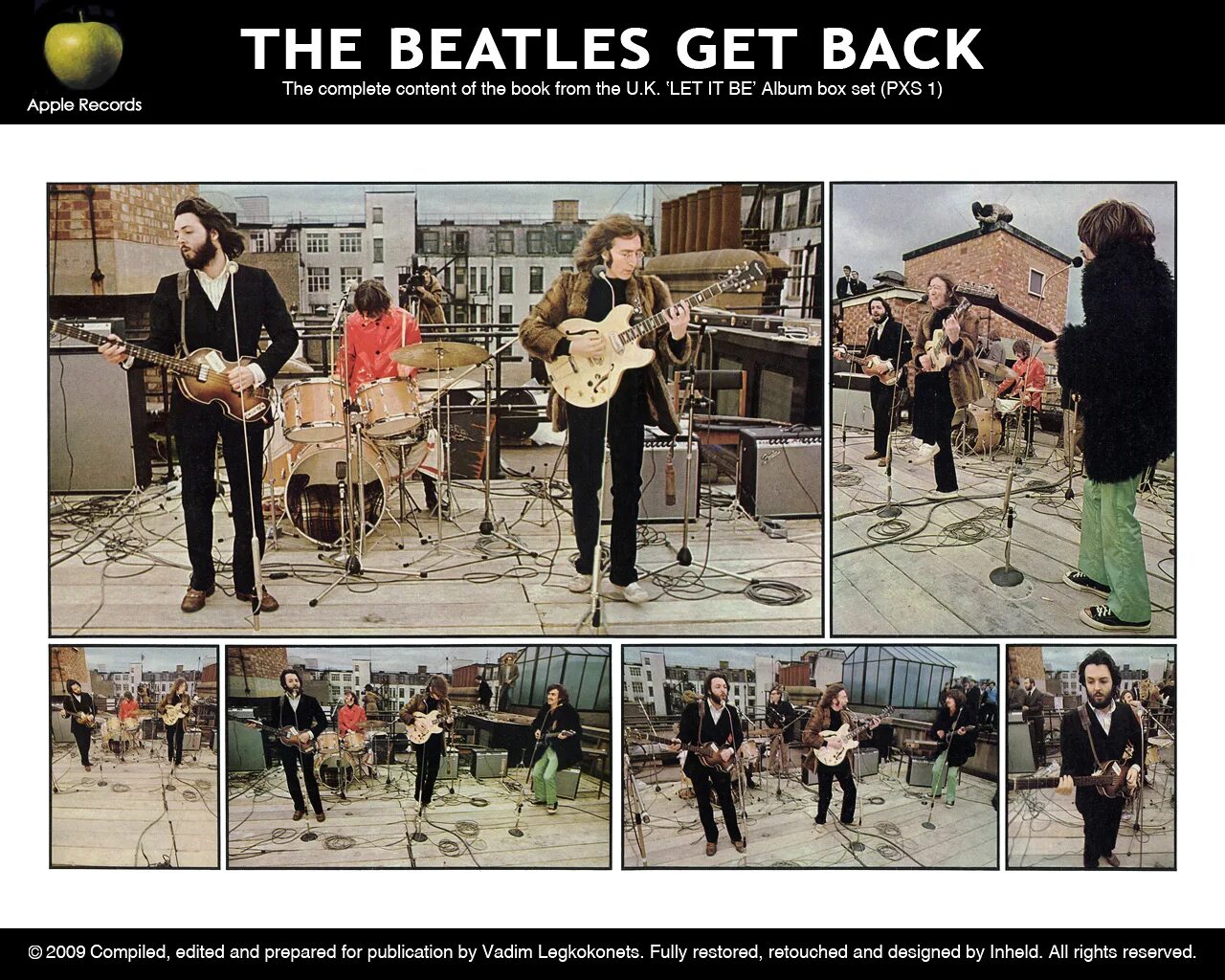 The Beatles на крыше 1969 г. Get back the beatles