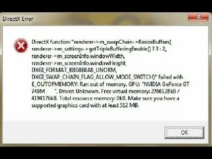 Error crenderdevicemgrdx11
