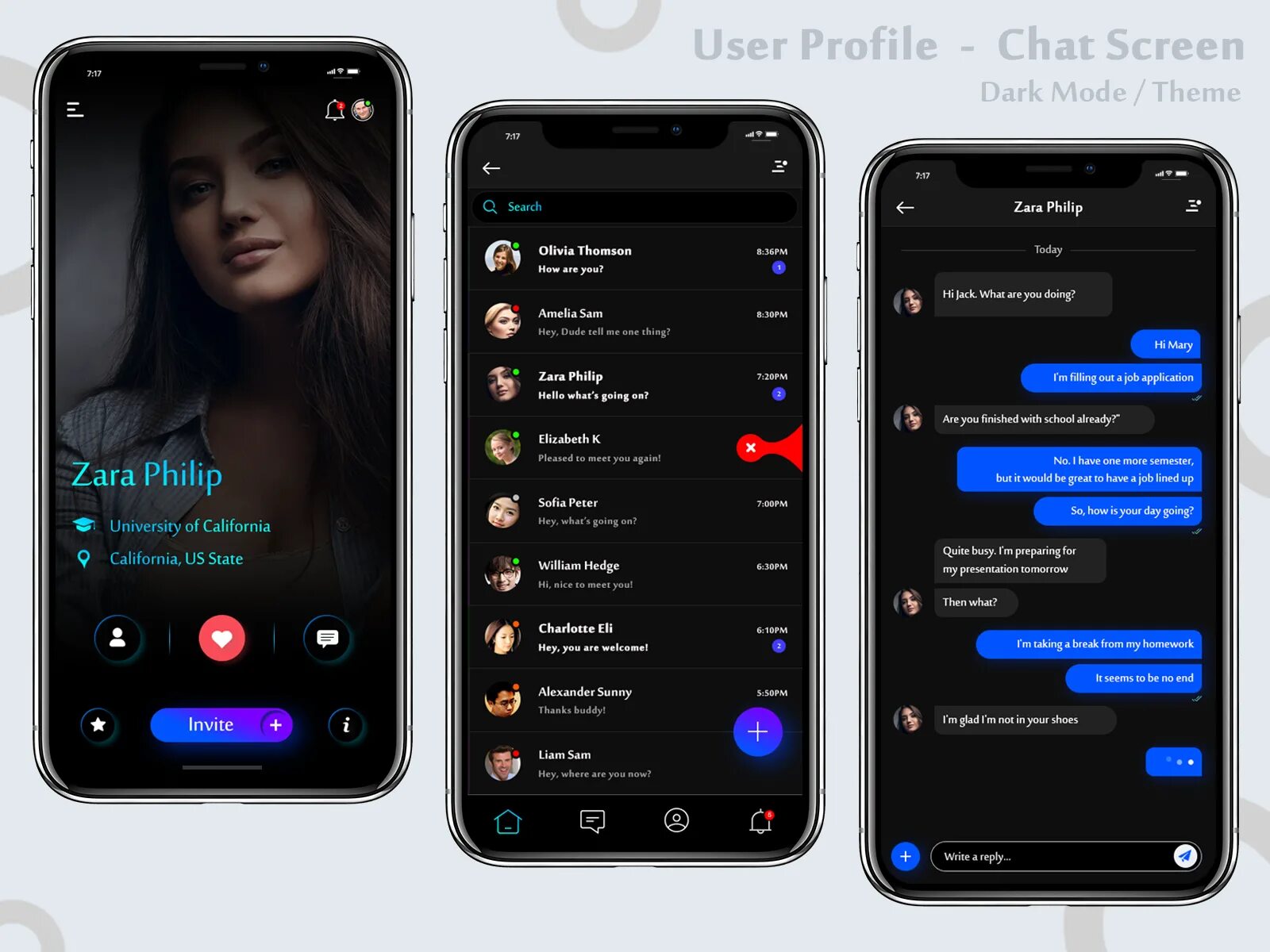 Screen chat