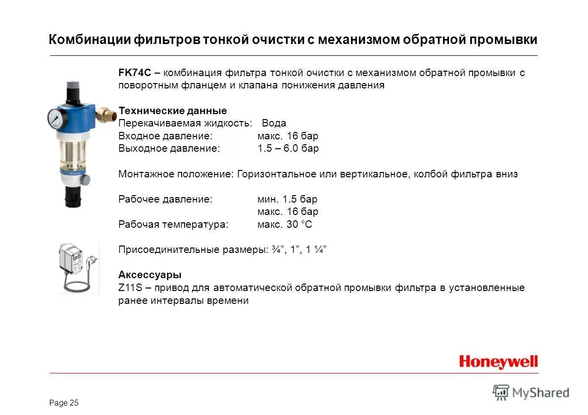 Элементы фильтра тонкой очистки