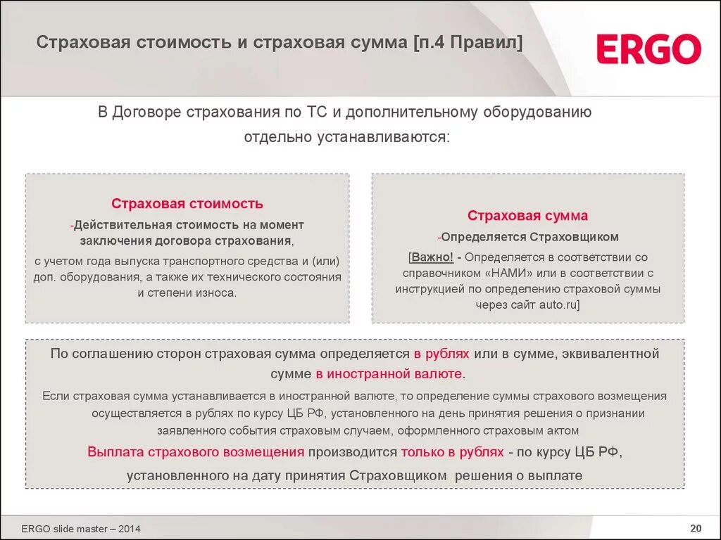 Как определить страховую сумму