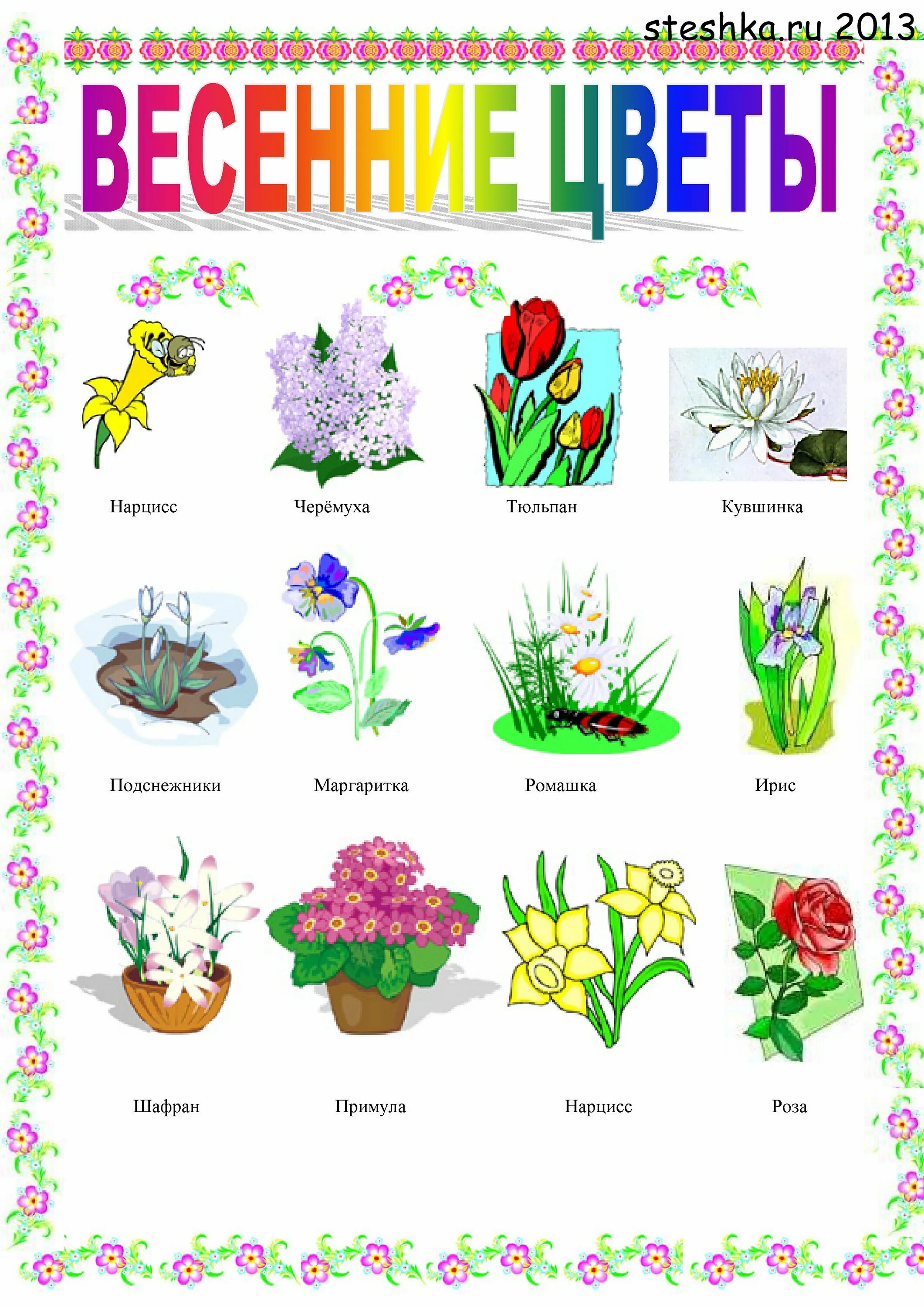 Цветы для дошколят. Весенние цветы для детей. Название первых весенних цветов. Цветущие растения весной. Цветы весны картинки для детей