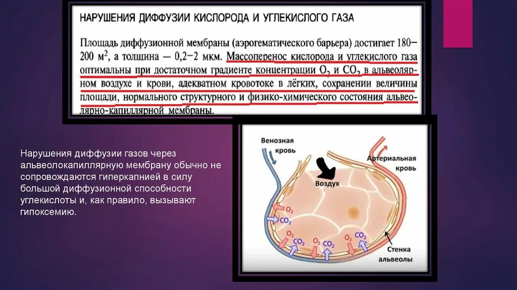 Нарушение диффузии газов через альвеоло-капиллярную мембрану. Нарушение диффузии газов в легких. Диффузия газов через альвеолярную мембрану. Процесс диффузии газов через альвеолярно капиллярную мембрану. Диффузная способность