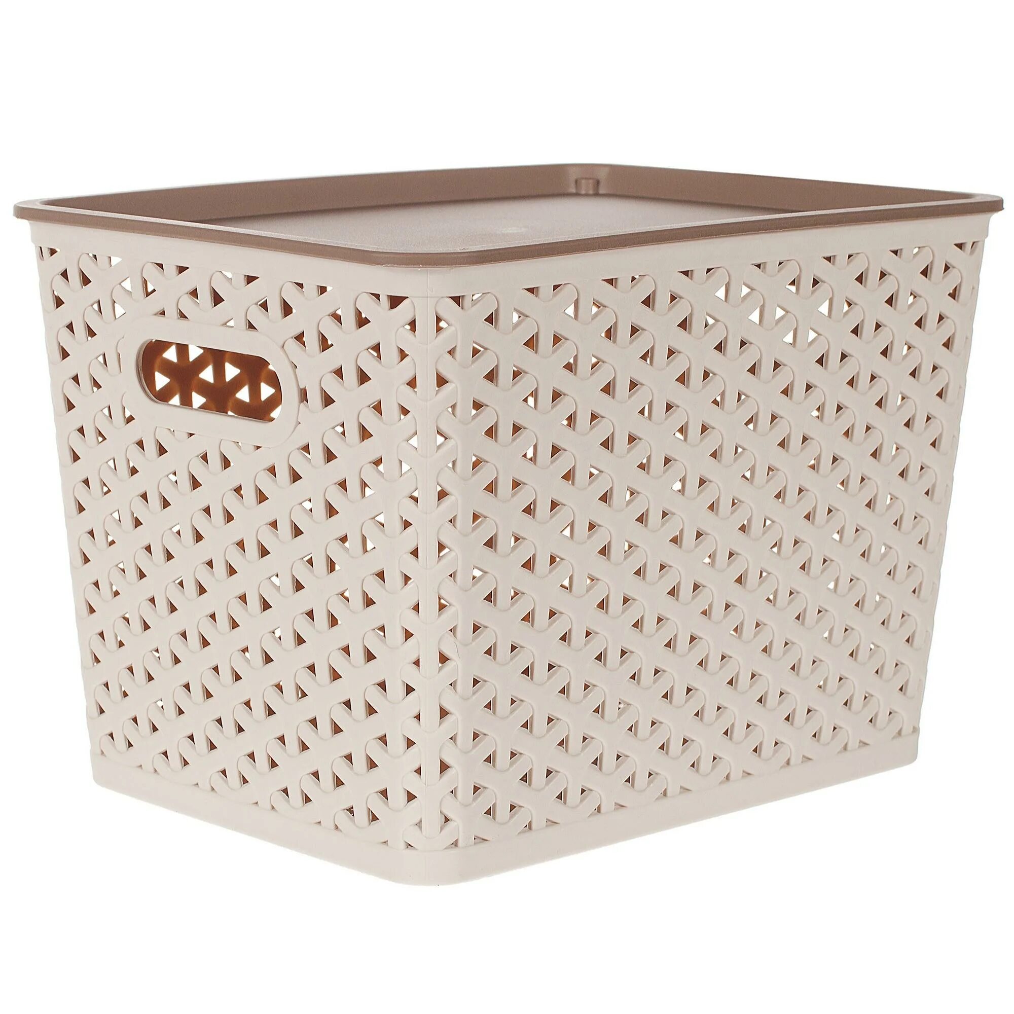 Curver rattan style box m. Корзины для хранения пластик. Корзина для белья curver rattan style box m, 38. 5см. 2х12см пластик.