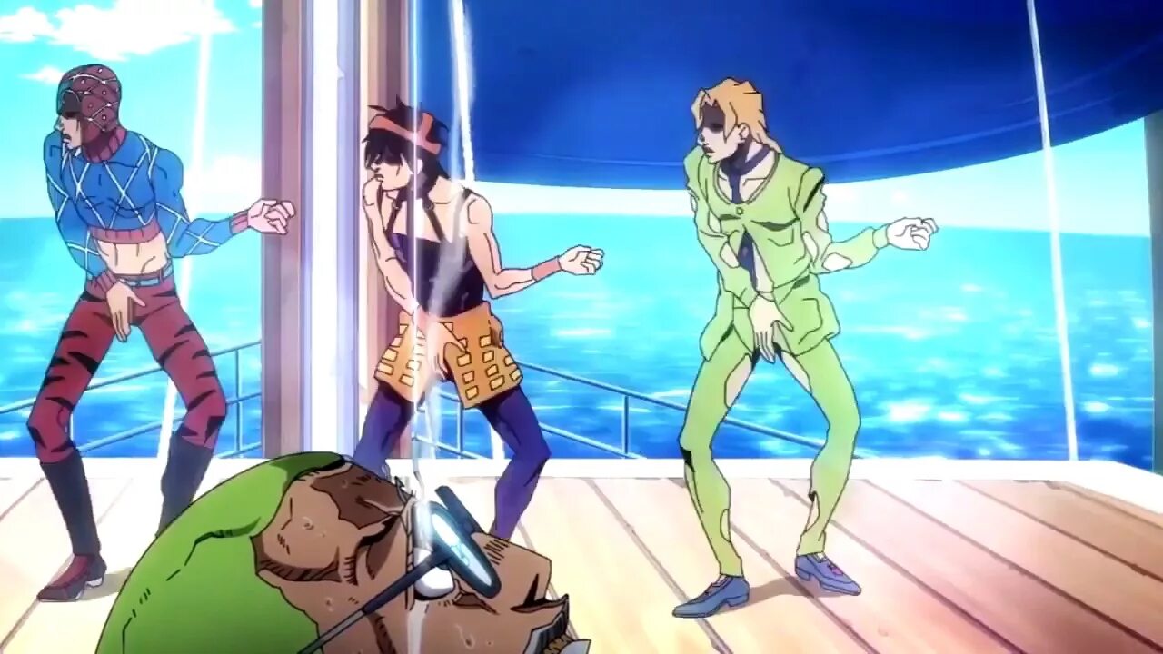 Пыточный танец банды джо джо. Танец пытки джо джо. Джоджо танец. Танец джо джо в 5 сезоне. Наранча джоджо танец.