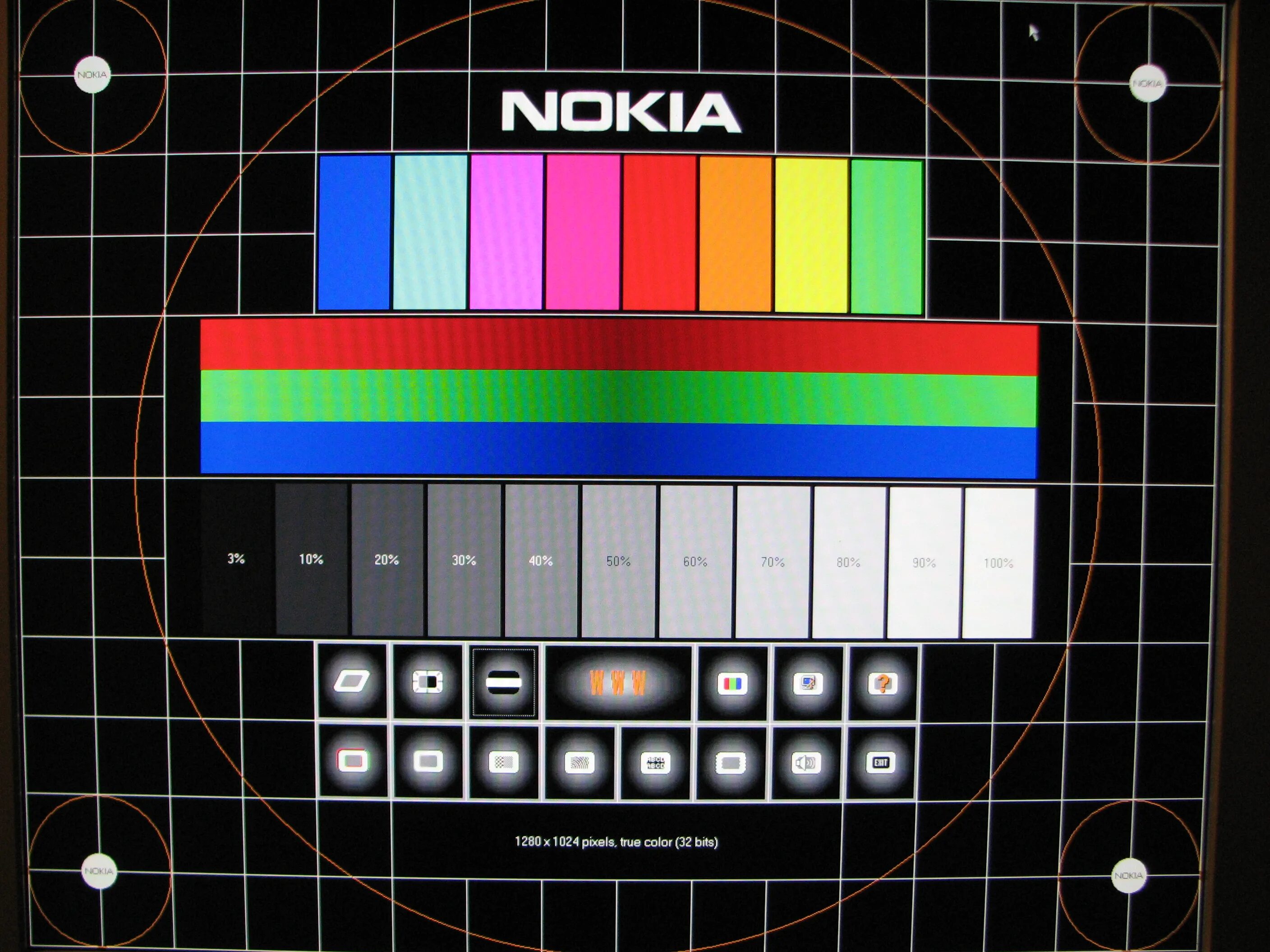 Nokia Monitor Test. Настроечная таблица для монитора. Цвета для тестирования монитора. Испытательная таблица для монитора.