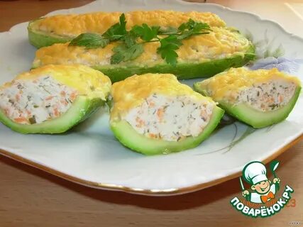 Кабачки с творогом