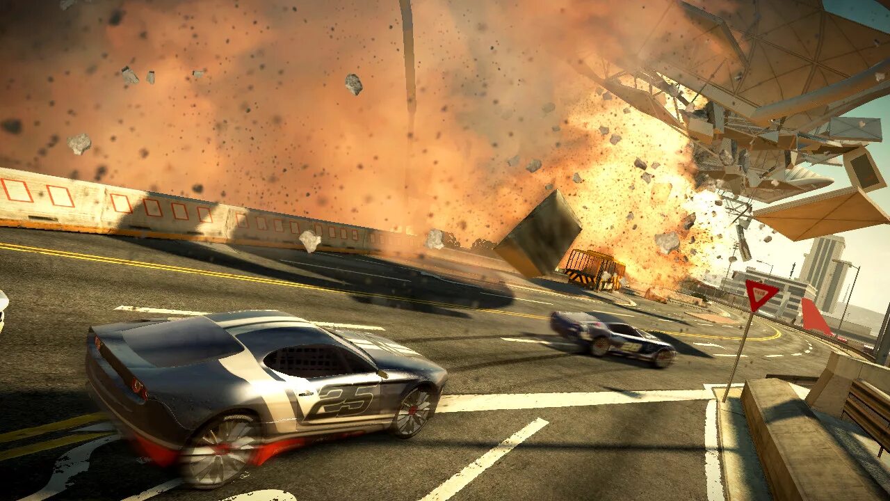 Сплит секонд гонки. Сплит секонд Velocity. Игра Split second 2. Split/second: Velocity (ps3). Игра где разрушенный город