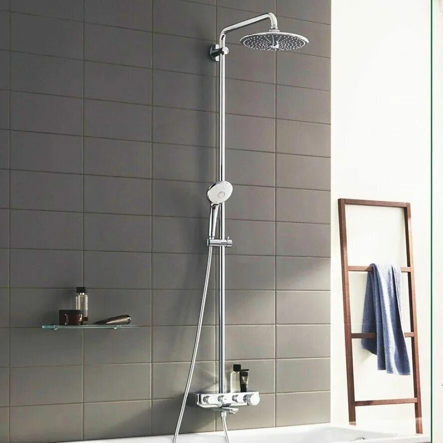 Душевая система grohe euphoria 260. Grohe euphoria smartcontrol 26510000. душевая система grohe euphoria 26510000. душевая система grohe 26510000. 26510000 grohe euphoria smartcontrol 260 mono душевая система с термостатом для ванны.
