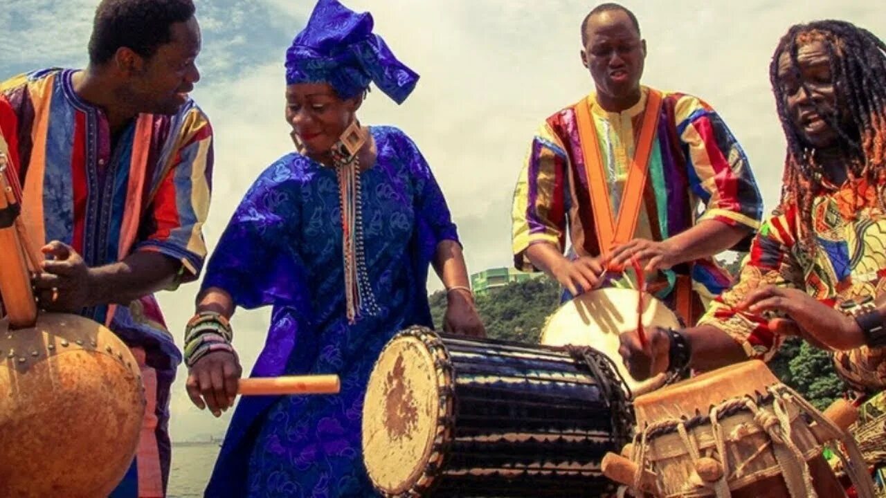 Музыка африканские барабаны