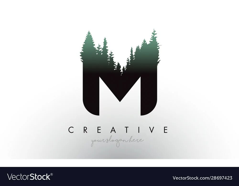 Creative m. Логотип m Design.