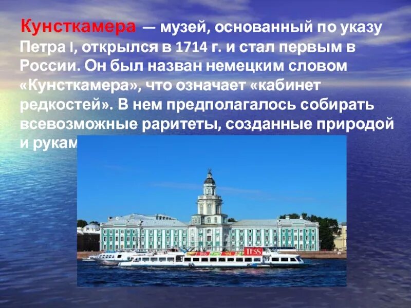 В каком городе был открыт первый музей. Музей кунсткамера в санкт-петербурге. кунсткамера санкт-петербург 1714. кунсткамера первый музей россии. кунсткамера санкт-петербург краткое.