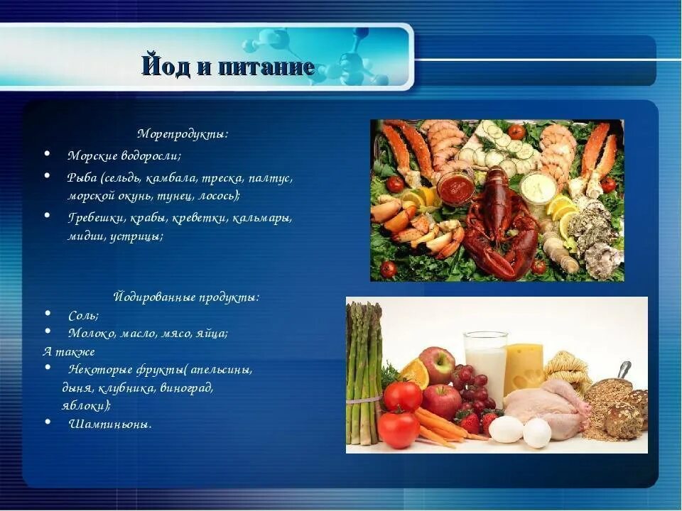 Меню перед радиойодтерапии
