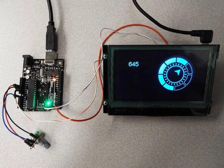 Colour lcd display
