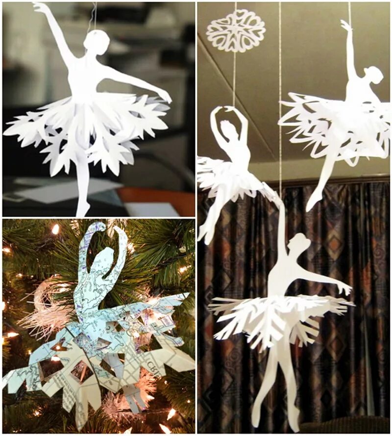 Простые украшения на новый год. Украшениенв новый год из бумаги. Бумажные декорации на новый год. Гирлянда бумажная новогодняя. Оригинальные украшения на новый год.