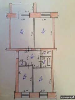 Планировка трехкомнатной квартиры улучшенной