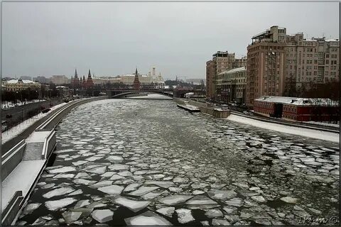 Лед на москве реке