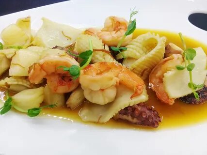 Гребешки с креветками