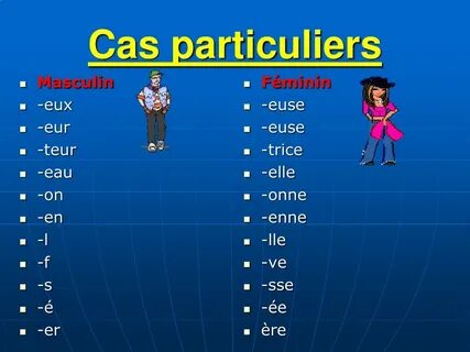 Des adjectifs