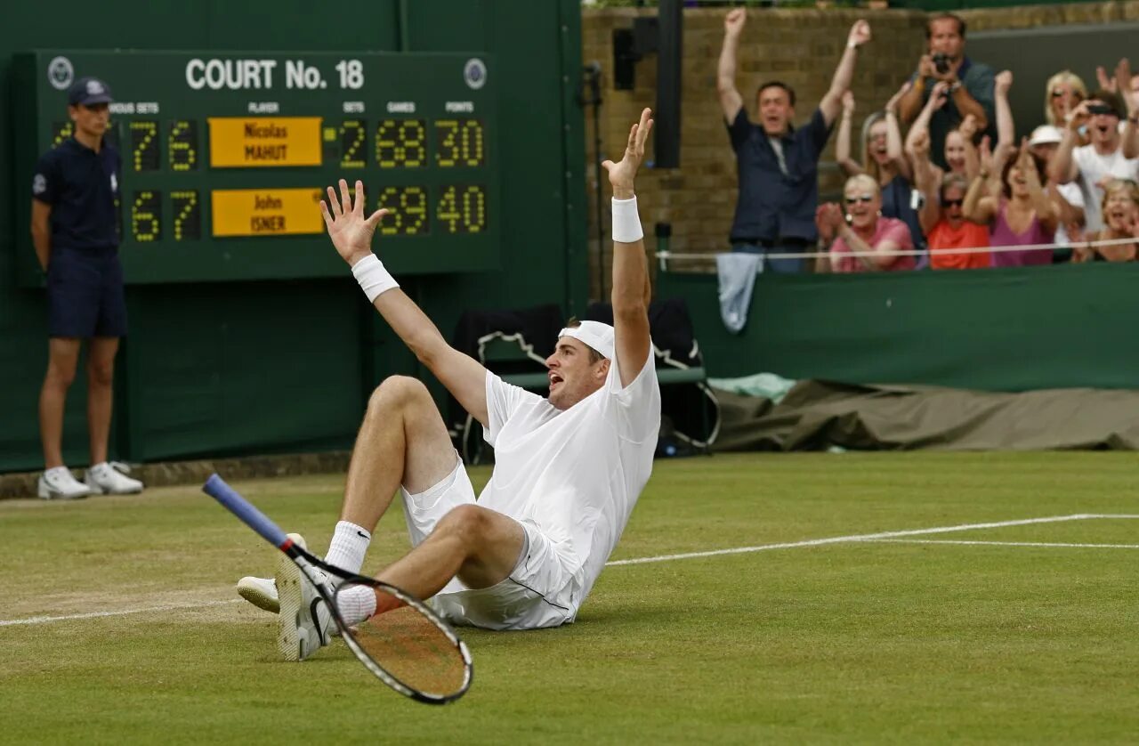 Длинный теннис. Джон Изнер и Николя маю. Джон Изнер 2010. Isner Mahut. Теннисный матч Джон Изнер - Николя маю (Уимблдонский турнир, 2010).