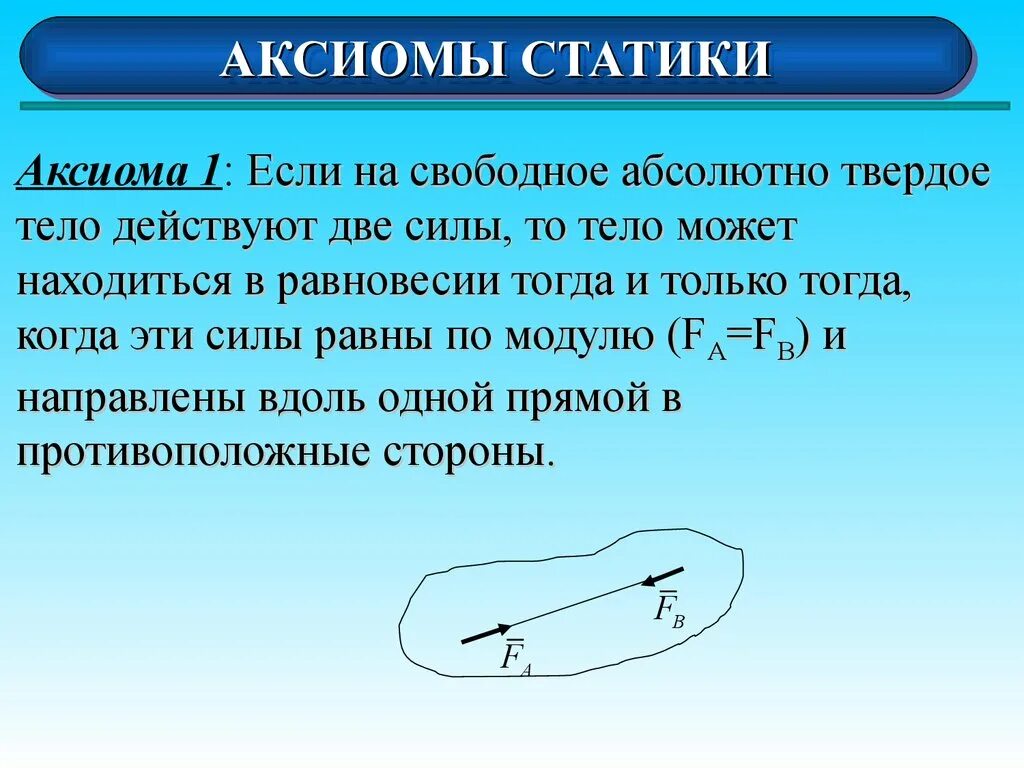 Аксиома равных. 3 Аксиома статики техническая механика. Аксиома 4 техническая механика. 2 Аксиома статики техническая механика. Аксиома 5 теоретическая механика.